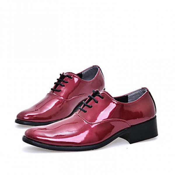 Men's Shoes Wedding / Party & Evening / Casual Oxfords Blue / Red / Orange / Burgundy