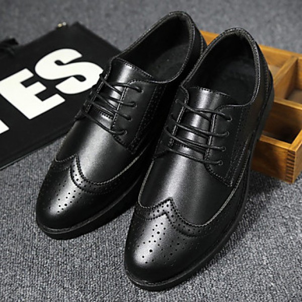Men's Shoes Casual PU Oxfords Black / White